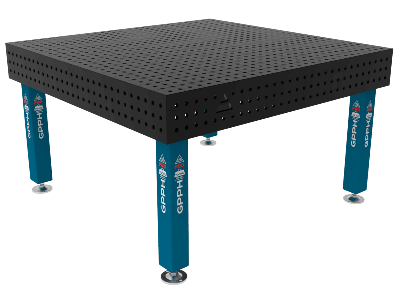 Stół Spawalniczy PRO Siatka - 50x50mm, System - Φ16, Rozmiar - 1500x1480mm, Nogi - Na nogach