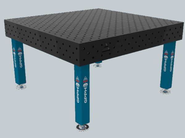 Stół Spawalniczy PRO System - Φ16, Rozmiar - 1500x1480mm, Nogi - Na stopach, Siatka - DIAGONALNA