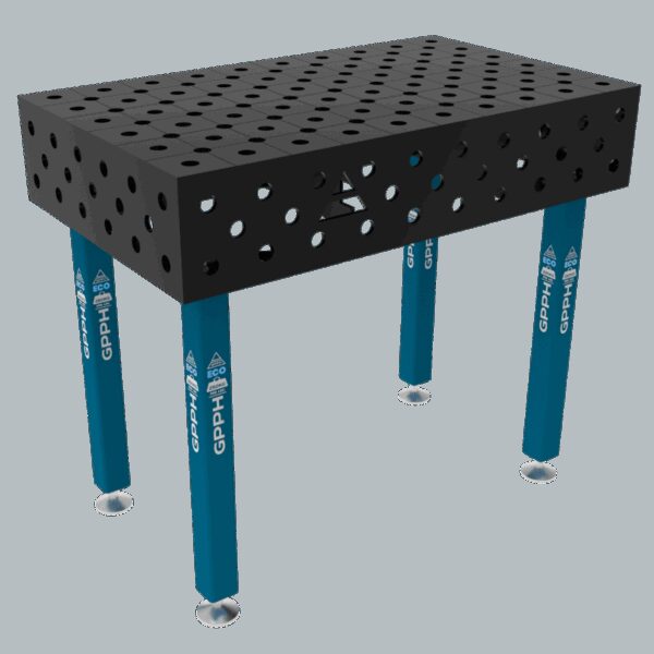 Stół Spawalniczy ECO Rozmiar - 1000x600mm, Siatka - DIAGONALNA, System - Φ28, Nogi - Na stopach