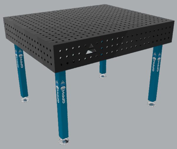 Stół Spawalniczy ECO Rozmiar - 1200x1000mm, Siatka - 50x50mm, System - Φ16, Nogi - Na stopach