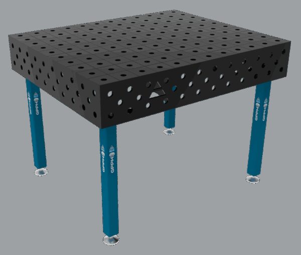 Stół Spawalniczy ECO Rozmiar - 1200x1000mm, Siatka - 100x100mm, System - Φ28, Nogi - Na stopach