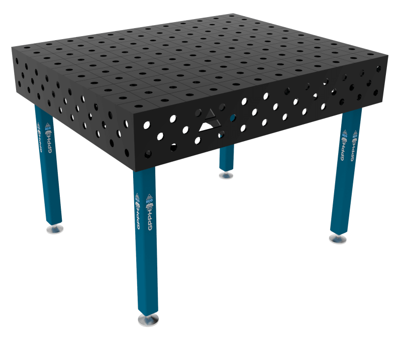 Stół Spawalniczy ECO Rozmiar - 1200x1000mm, Siatka - 100x100mm, System - Φ28, Nogi - Na stopach