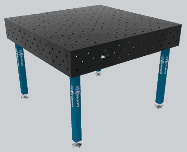Stół Spawalniczy ECO Rozmiar - 1200x1200mm, Siatka - 100x100mm, System - Φ16, Nogi - Na stopach