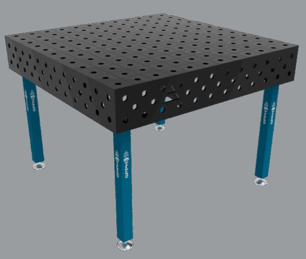 Stół Spawalniczy ECO Rozmiar - 1200x1200mm, Siatka - 100x100mm, System - Φ28, Nogi - Na stopach