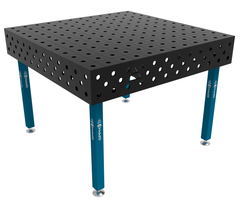Stół Spawalniczy ECO Rozmiar - 1200x1200mm, Siatka - 100x100mm, System - Φ28, Nogi - Na stopach