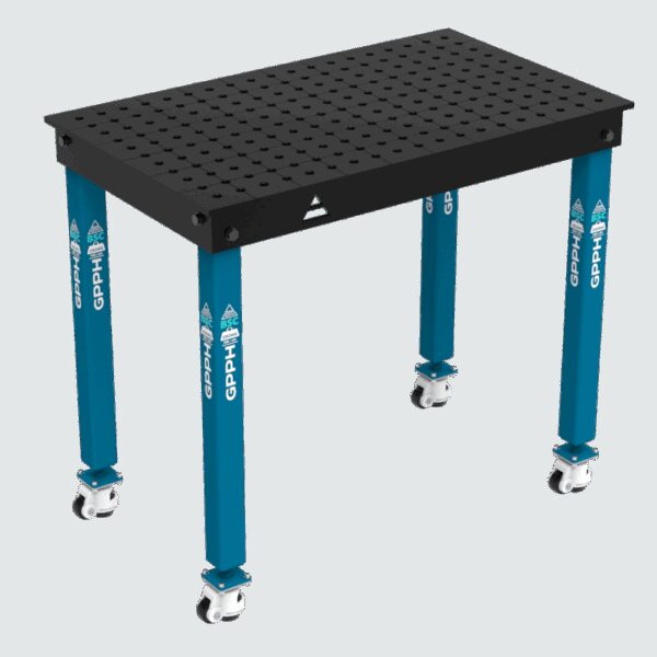 Stół Spawalniczy BASIC Rozmiar - 1000x600mm, Siatka - 50x50mm, System - Φ16, Nogi - Na kołach