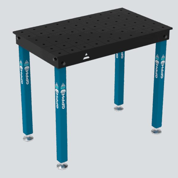 Stół Spawalniczy BASIC Rozmiar - 1000x600mm, Siatka - 100x100mm, System - Φ16, Nogi - Na stopach