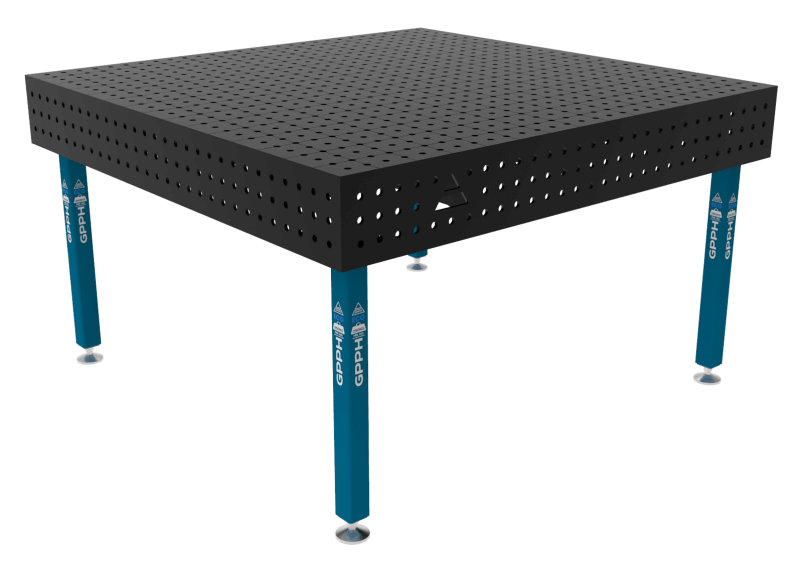 Stół Spawalniczy ECO Rozmiar - 1500x1480mm, Siatka - 50x50mm, System - Φ16, Nogi - Na stopach