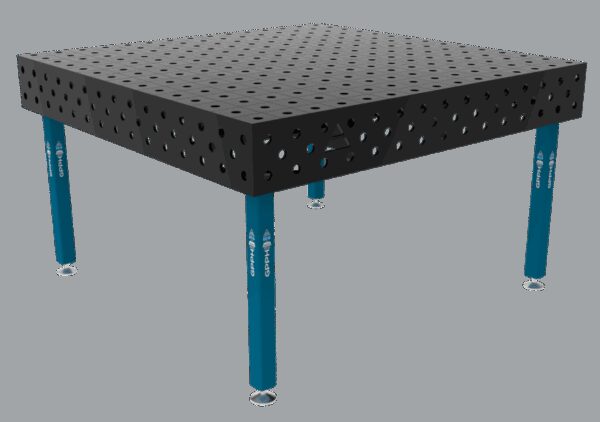 Stół Spawalniczy ECO Rozmiar - 1500x1480mm, Siatka - 100x100mm, System - Φ28, Nogi - Na stopach