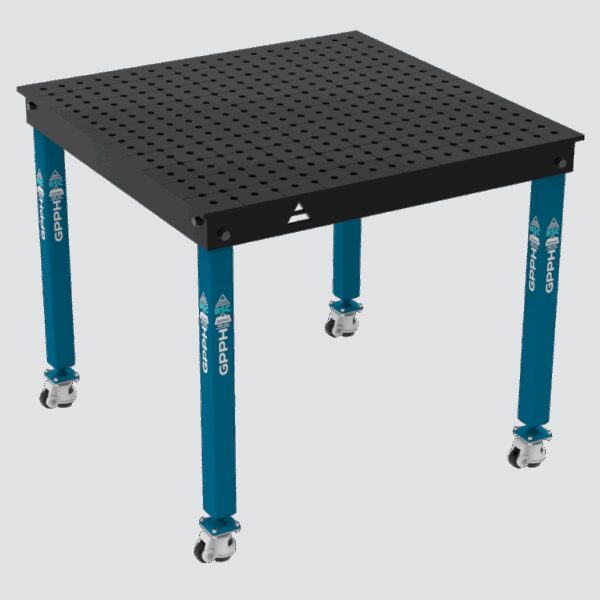 Stół Spawalniczy BASIC Rozmiar - 1000x1000mm, Siatka -50x50mm, System - Φ16, Nogi - Na kołach