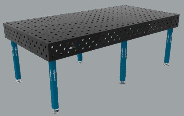 Stół Spawalniczy ECO Rozmiar - 2400x1200mm, Siatka - 100x100mm, System - Φ28, Nogi - Na stopach