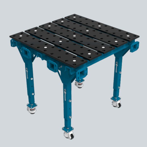 Modułowy Stół Spawalniczy Pojedynczy 1000x1000 mm system 28mm, siatka 100x100, azotowany