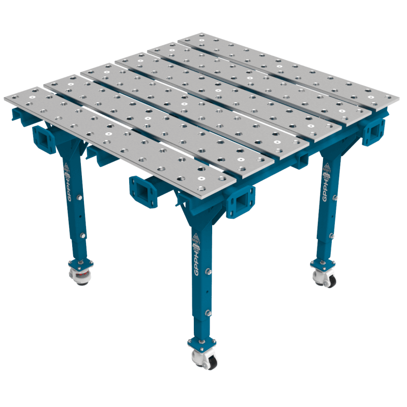 Modułowy Stół Spawalniczy Pojedynczy 1200x1200 mm system 28 siatka 100x100mm