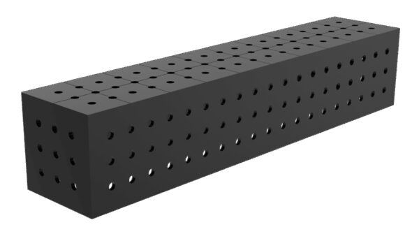 Łącznik, kostka 1000x200x200mm, Siatka - 50x50mm, System - Φ16, Dla stołu - ECO