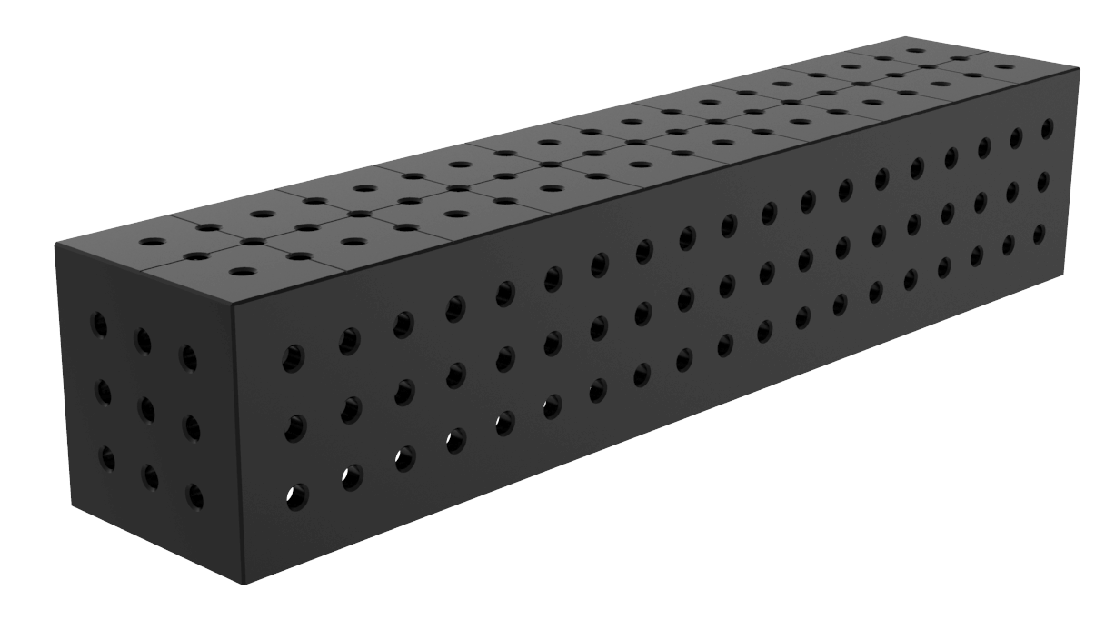 Łącznik, kostka 1000x200x200mm, Siatka - 50x50mm, System - Φ16, Dla stołu - PRO