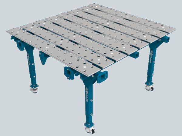 Modułowy Stół Spawalniczy Pojedynczy 1600x1500 mm system 28mm, siatka 100x100, nieazotowany