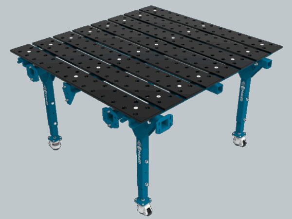 Modułowy Stół Spawalniczy Pojedynczy 1600x1500 mm system 28mm, siatka 100x100, azotowany