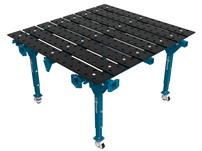 Modułowy Stół Spawalniczy Pojedynczy 1600x1500 mm system 28mm, siatka 100x100, azotowany