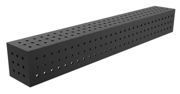 Łącznik, kostka 1500x200x200mm, Siatka - 50x50mm, System - Φ16, Dla stołu - ECO
