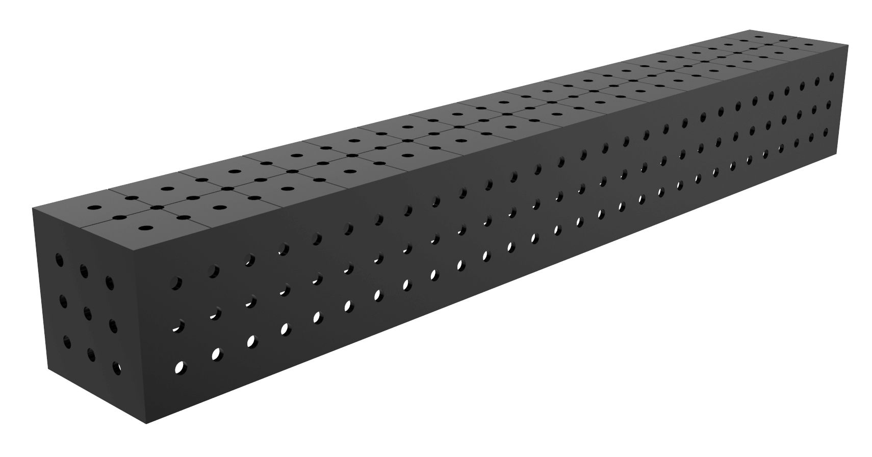 Łącznik, kostka 1500x200x200mm, Siatka - 50x50mm, System - Φ16, Dla stołu - ECO