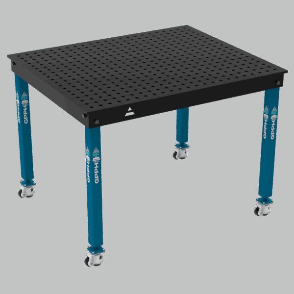 Stół Spawalniczy BASIC Rozmiar - 1200x1000mm, Siatka - 50x50mm, System - Φ16, Nogi - Na kołach