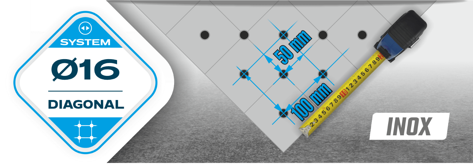Siatka diagonalna, system fi28